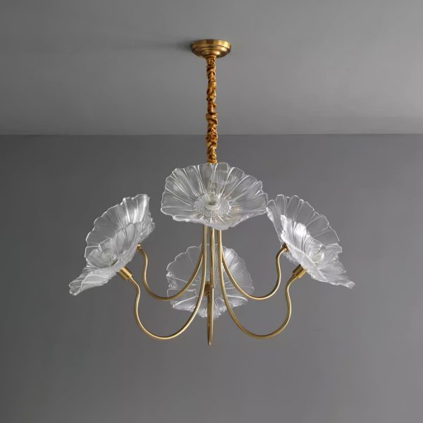 murano glass flowers chandelier