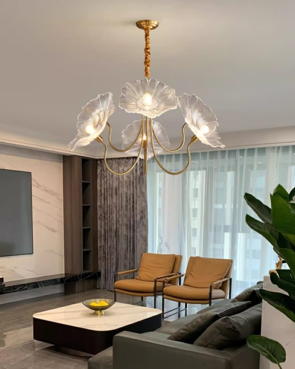 murano glass flowers chandelier