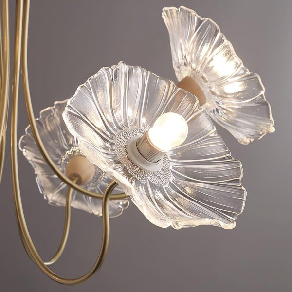 murano glass flowers chandelier
