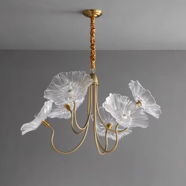 murano glass flowers chandelier