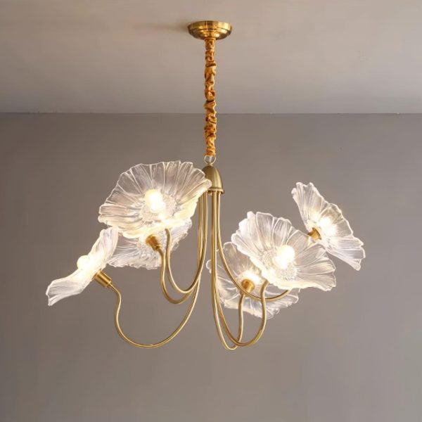 murano glass flowers chandelier
