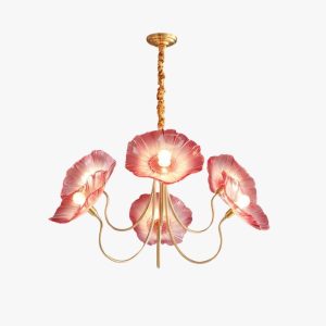 murano glass flowers chandelier