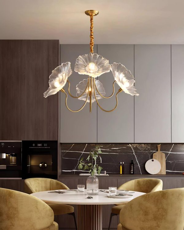 murano glass flowers chandelier