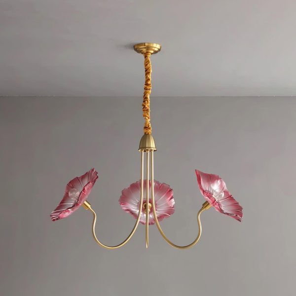 murano glass flowers chandelier