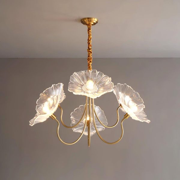 murano glass flowers chandelier