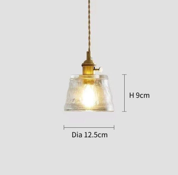nordic cup glass pendant lamp