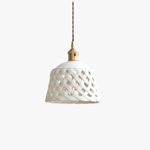 openwork ceramic pendant lamp