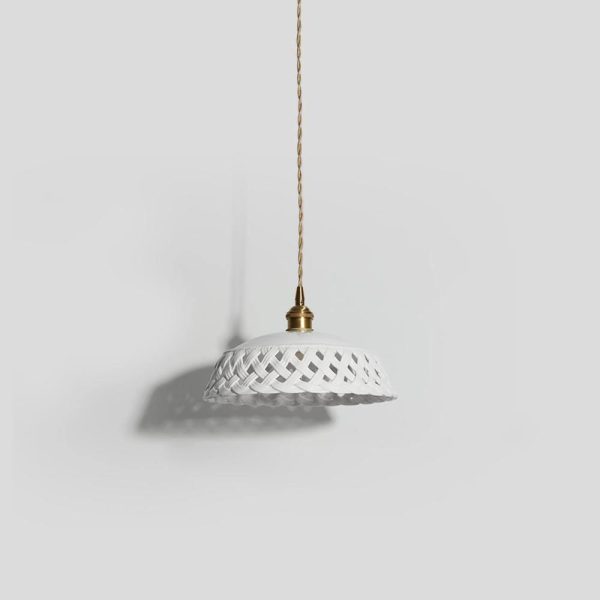 openwork ceramic pendant lamp