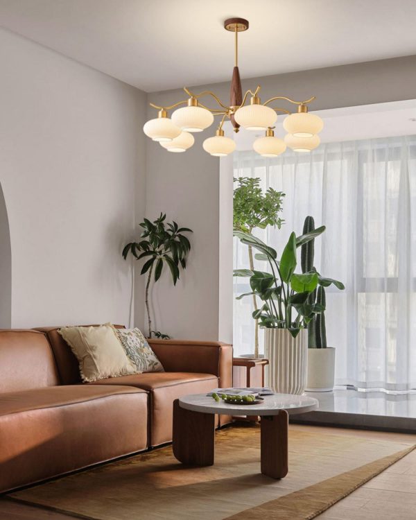 penton glass chandelier