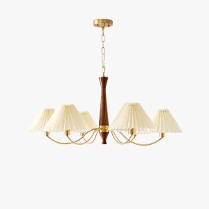 pleated chandelier