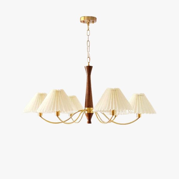 pleated chandelier
