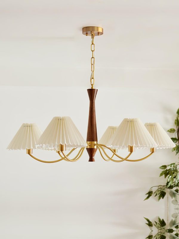 pleated chandelier