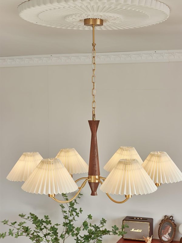 pleated chandelier