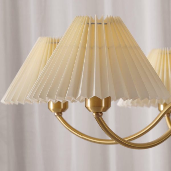 pleated chandelier