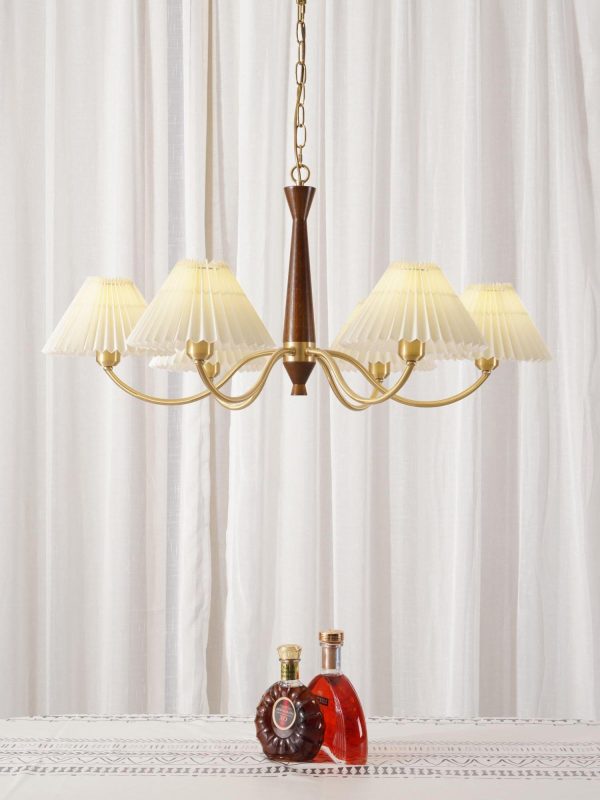 pleated chandelier
