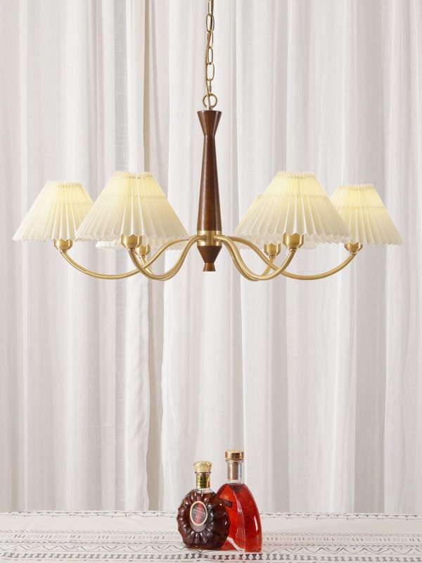 pleated chandelier