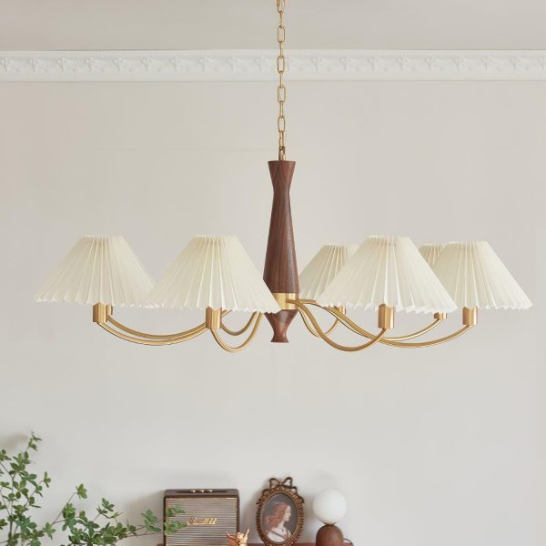pleated chandelier