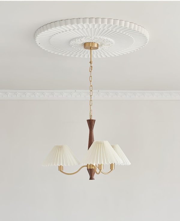 pleated chandelier