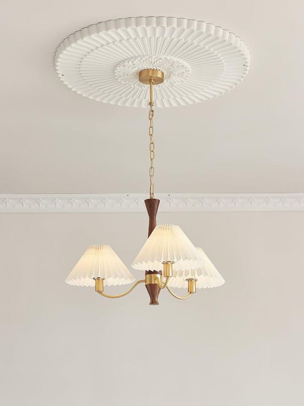 pleated chandelier