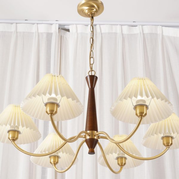 pleated chandelier