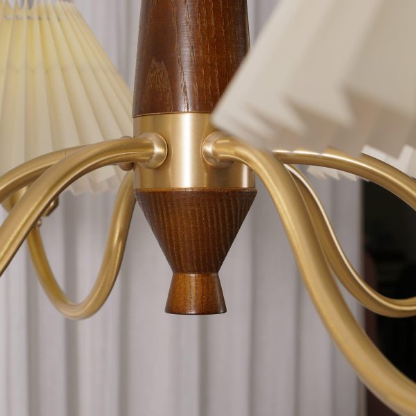pleated chandelier