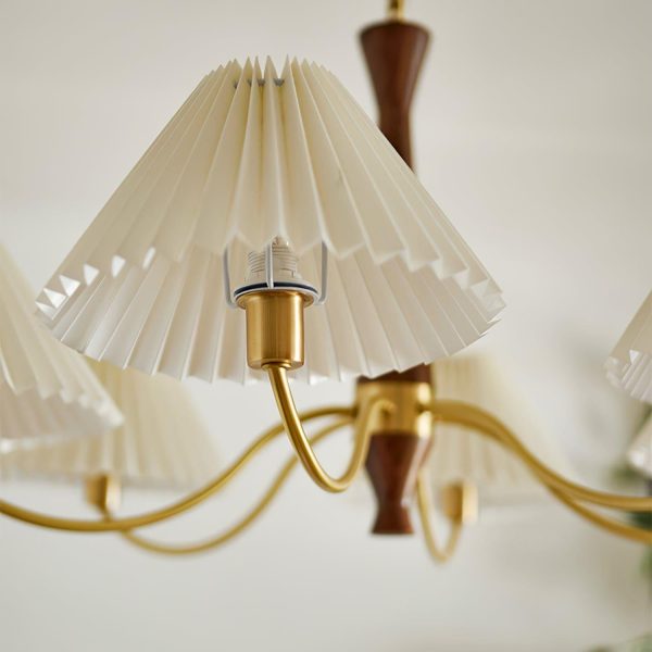 pleated chandelier