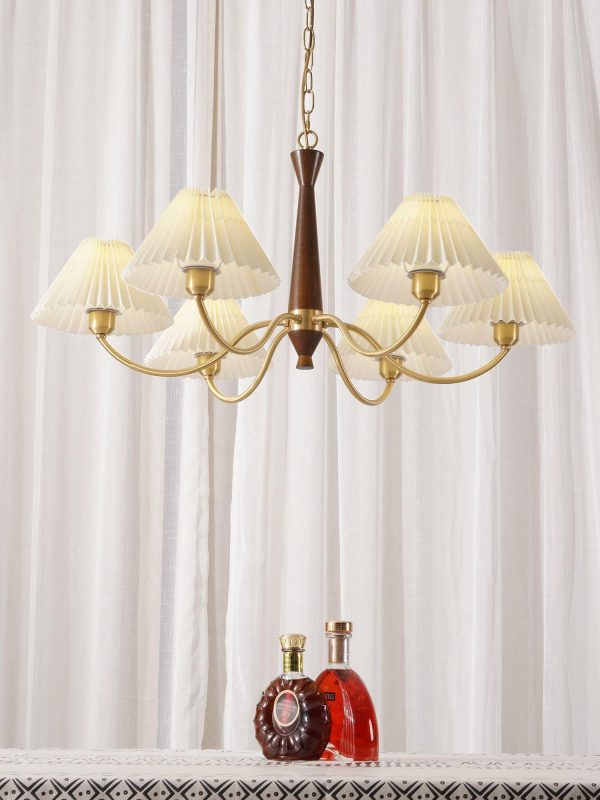 pleated chandelier
