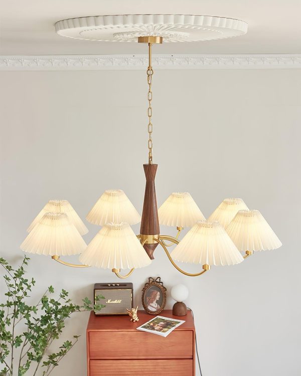pleated chandelier
