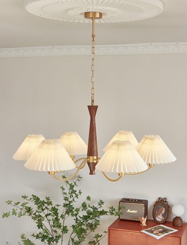 pleated chandelier