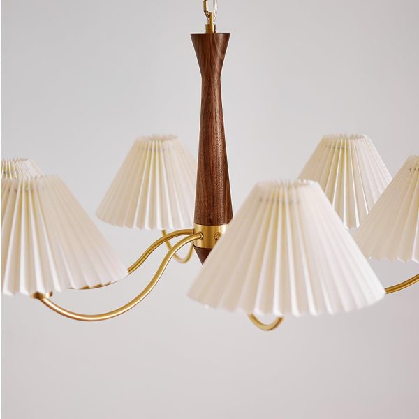 pleated chandelier