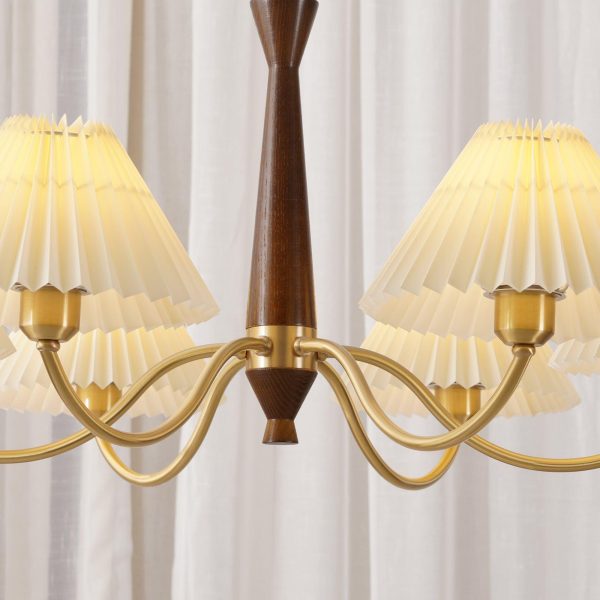 pleated chandelier