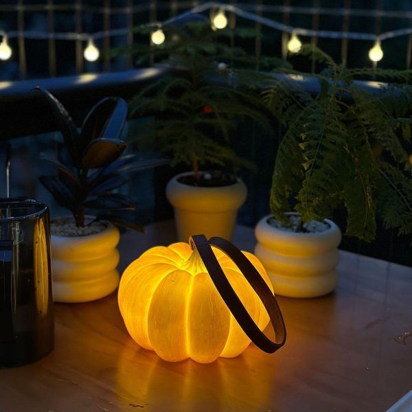 pumpkin portable table lamp