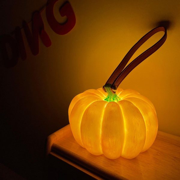 pumpkin portable table lamp