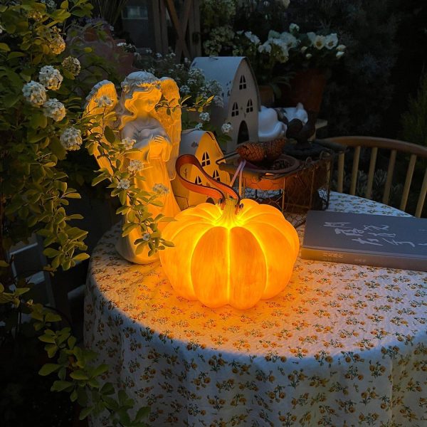 pumpkin portable table lamp