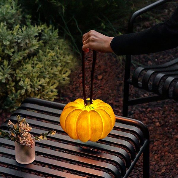 pumpkin portable table lamp
