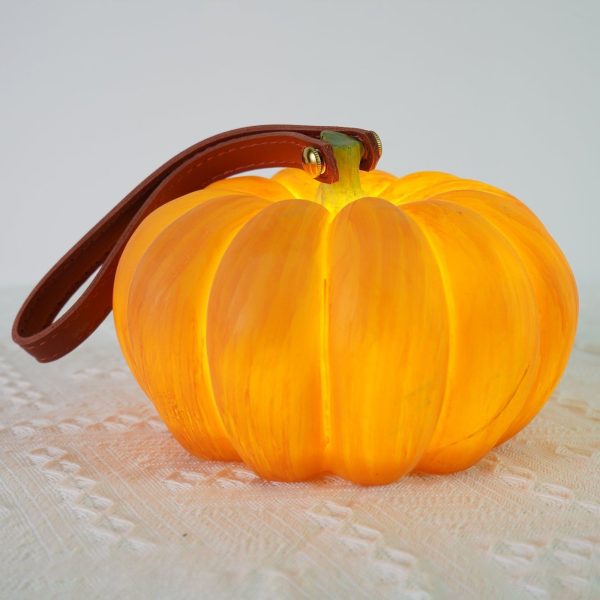 pumpkin portable table lamp