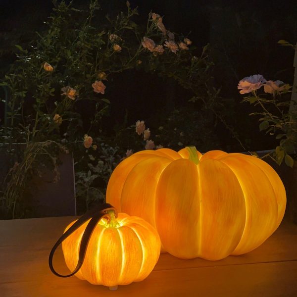 pumpkin portable table lamp
