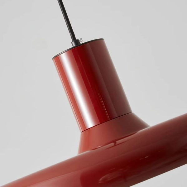 red frisbee pendant lamp