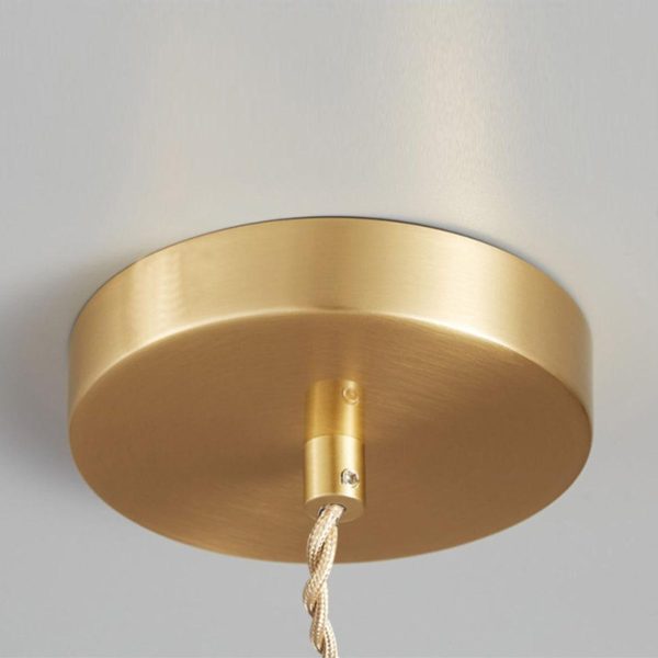 ribbed spiral pendant light