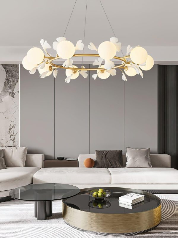 rosalia ginkgo chandelier