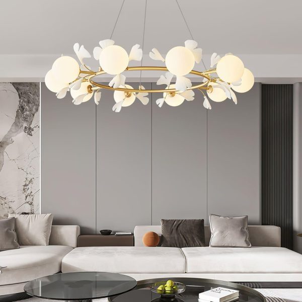 rosalia ginkgo chandelier