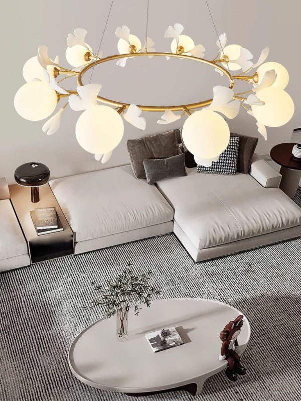 rosalia ginkgo chandelier