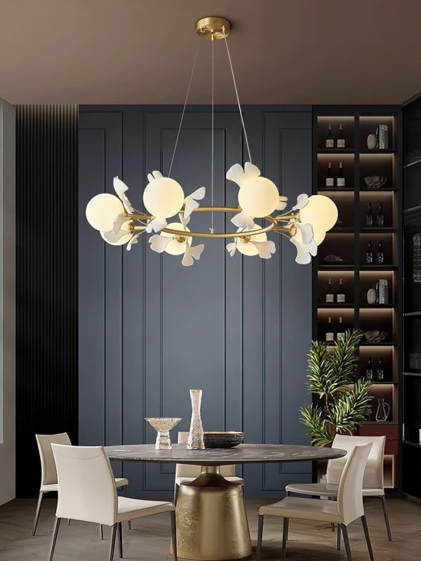 rosalia ginkgo chandelier