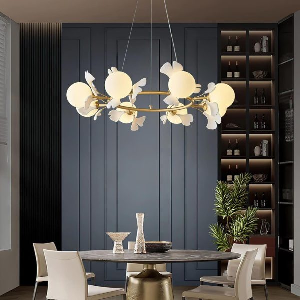 rosalia ginkgo chandelier
