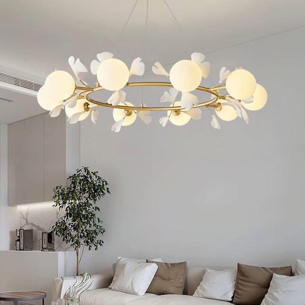 rosalia ginkgo chandelier