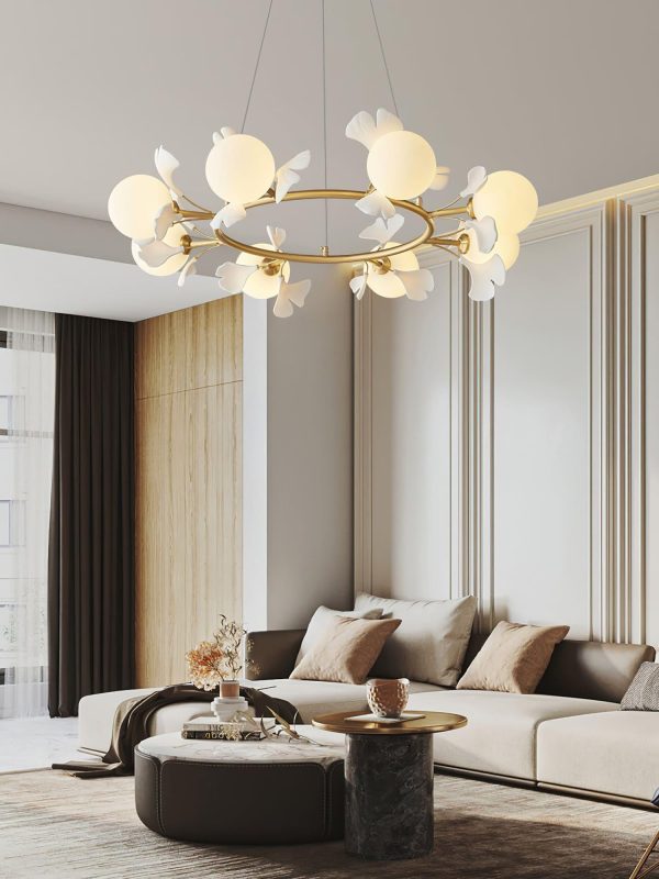 rosalia ginkgo chandelier