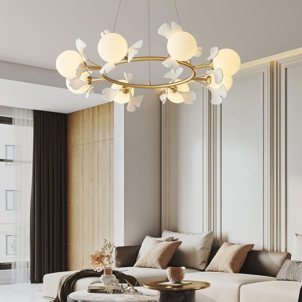 rosalia ginkgo chandelier