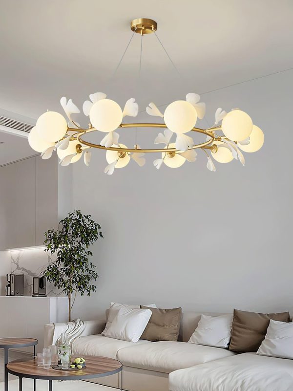 rosalia ginkgo chandelier