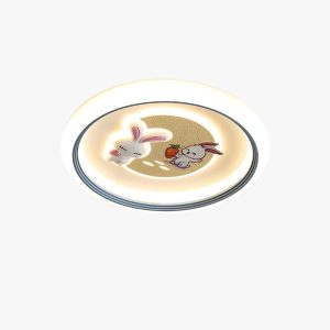 round bunny ceiling lamp