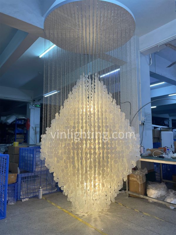 sea shell fun large chandelier